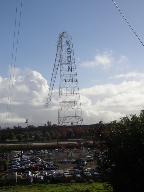 KSON-AM tower in National City, just south of San Diego, CA